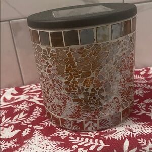 Warm Glow Mosaic Candle Holder